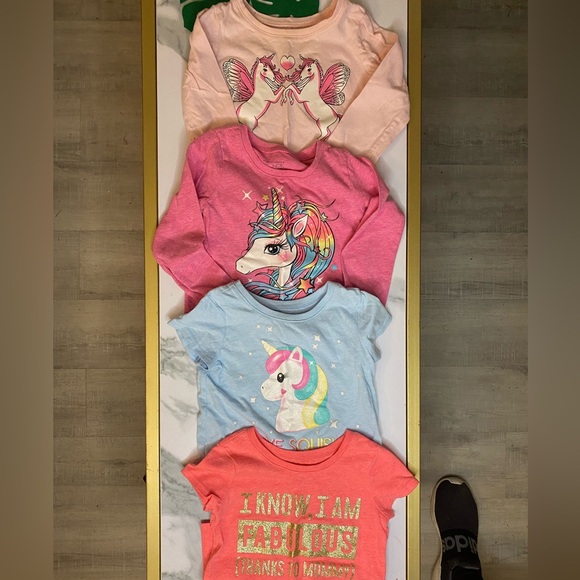 The Children's Place Other - 4 Childrens Place shirts, 18-24 months, 2 long sleeve, 2 short sleeve